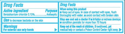 Label (Wipes Drug Facts)